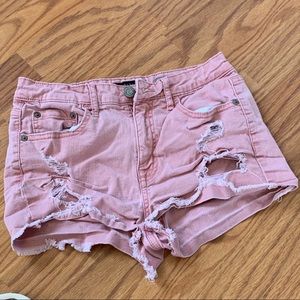 Aeropostale ripped high waisted shorts